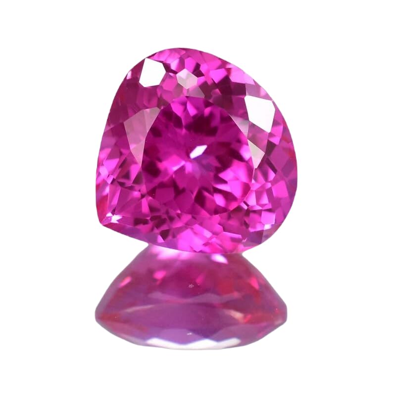 Saphir rose pour bague de fiançailles unique faite main en DIY