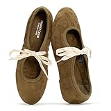Project Cloud Fashion Mary Jane Shoes Women - Womens Ballet Flats with Memory Foam Insole - Lightweight & Non-Slip Ballet Flats Shoes for Women 2026 (Emilee, OLIV,8M)