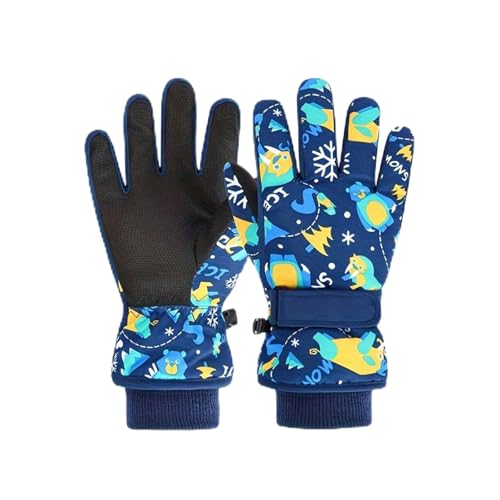RooRuns Kids Children Ski Gloves Winter Snow Gloves Waterproof Winter Warm Gloves for Snowboarding, Sledding