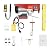 Electric Hoist 880lbs Electric Lift with Wireless Remote Control 110V Single/Double Slings Electric Winch with 39.4ft Lifting Height for Garage, Warehouses, Factories Lifting Towing 2 in 1