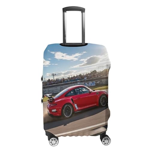 Rapid Sports Car Luggage Cover, Elastic Luggage Protector Fits 19-32in Suitcases, Washable & Anti-Scratch Suitcase Cover for Men Women L4