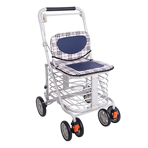 Medline Premium Empower Rollator Walker With Seat Folding Rolling