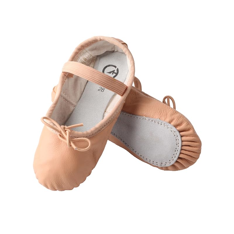 TMA EYES Ballet Leather Shoes for Girl‘s Leather Full Sole, Arch Support, Breathable Dance Shoes4