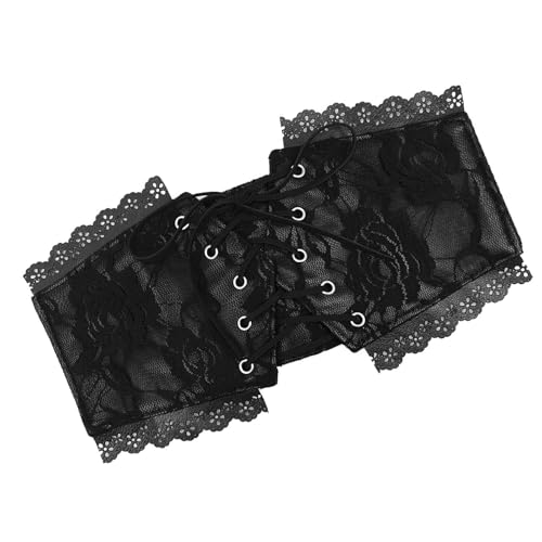 Elegant Lace Wide Belt Fashionable Women Waistband Stylish Waist Accessory for Daily Wear4