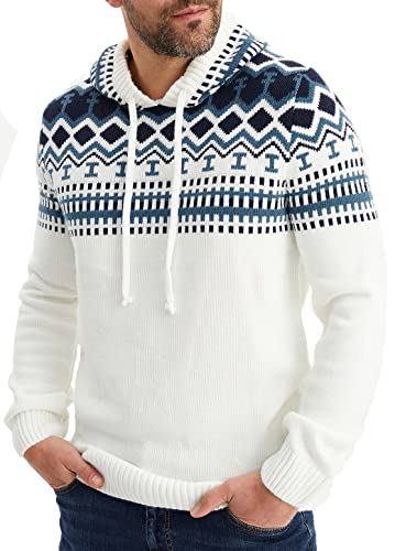 Leif Nelson Norweger Pullover Herren - Männer Strickpullover mit Kapuze L Weiss für 19,90 EUR (-20%) statt 24,99 EUR bei amazon.de Bild: Leif Nelson Norweger Pullover Herren - Männer Strickpullover mit Kapuze L Weiss für 19,90 EUR (-20%) statt 24,99 EUR bei amazon.de
