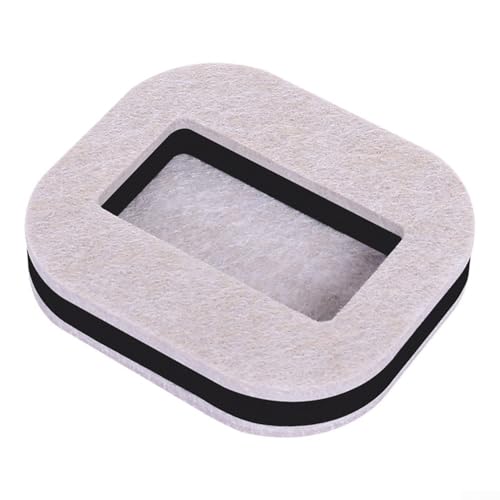 5Pcs Office Chair Wheel Stopper Felt Covers for Furniture Casters, Anti Slip For Pads Protect Hardwood Floors and Carpet, Square Groove Design to Prevent Sliding and Damage (1)