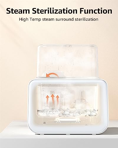 Image of GROWNSY Fast Double Baby Bottle Warmer for Breastmilk & Formula, White