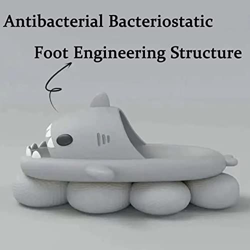 sharllen Shark Sandals Slides for Women Men Cute Novelty Cartoon Anti-Slip Open Toe Slides Summer Lightweight Shark Sandals4