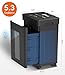 Frossvt Heavy Duty Paper Shredder Micro-Cut High Security Level P-4/12 Sheets 10-Minutes Running Time/AUTO Reverse/ 5.3-Gallon Pull Out Bin, Anti-Jam & Quiet Shredder for Office Home