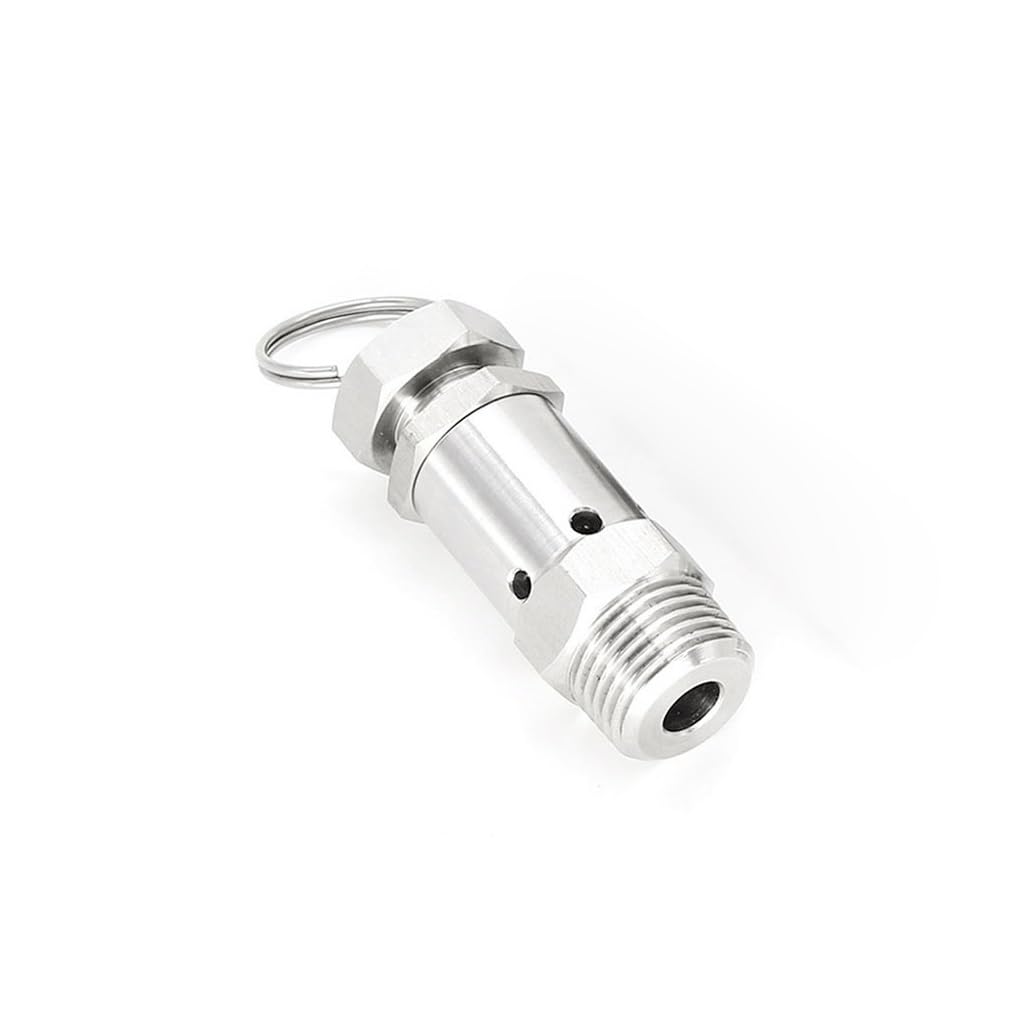 Limitatore di pressione dell'aria in acciaio inossidabile 304 | Dimensioni: 0,5-10 bar, 1/2 pollice.. Utilizzo: pentola a pressione, compressore d'aria, spray.(5 Bar Fixed)