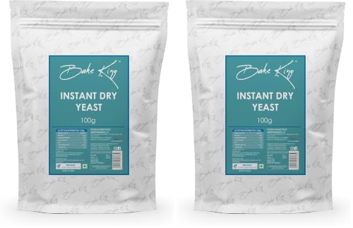 Image of BAKE KING Instant Dry Yeast 100 GM Instant Yeast for Pizza Base & Baking (Pack of 2)