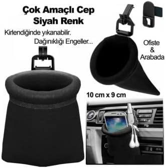 Ankanorm Çok Amaçlı Akıllı Kese Araç İçi Küçük Organizer Telefon Tutucu (Gri) - Görsel 4