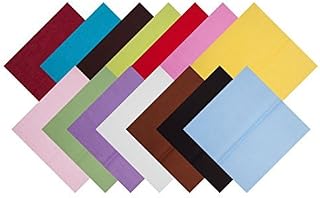RayLineDo 14pcs 12 x 12 inches (30cmx30cm) Solid Color Cotton Fabric Bundle Squares