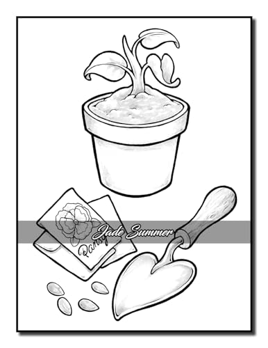Easy Coloring Book: Large Print Designs for Adults and Seniors with 50 Simple Images of Animals, Flowers, Food, Objects, and More! (Easy Coloring Books) - Image 27