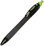 BIC ECOlutions ReAction Ball Pen, Medium Point (1.0mm), Black, 12 Pens