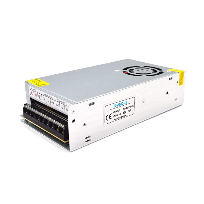 Schaltnetzteil Schaltnetzteil 12V-Stromversorgung 12-Volt-Transformator 2 0a AC. Adapter 1. 2V 20A 250W. Transformer 220V bis 12V Source-Regler