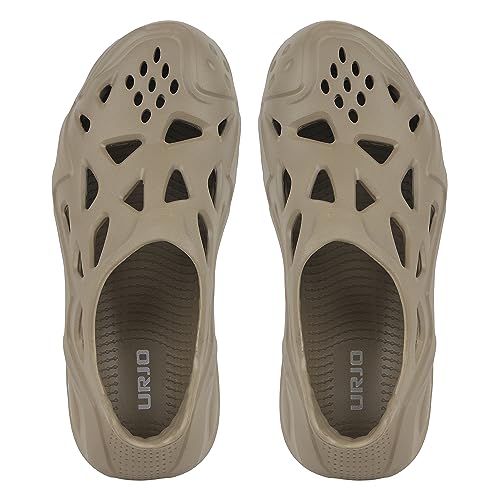Image of URJO EZY Men's Clogs /Sandals with Adjustable Back Strap Ultra Soft & Flexibility Anti Skid Comfortable Waterproof Daily Mules Clogs /Sandals for Men