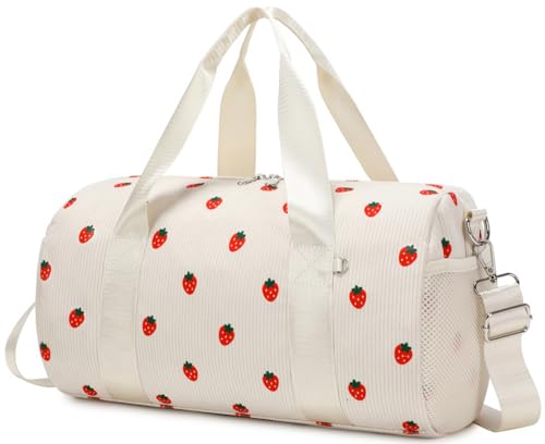 Borsa Danza Classica Bambina Borsone Danza Borse Sportive per Bambini Fragola Borsa Nuoto Accessori Danza Bambina