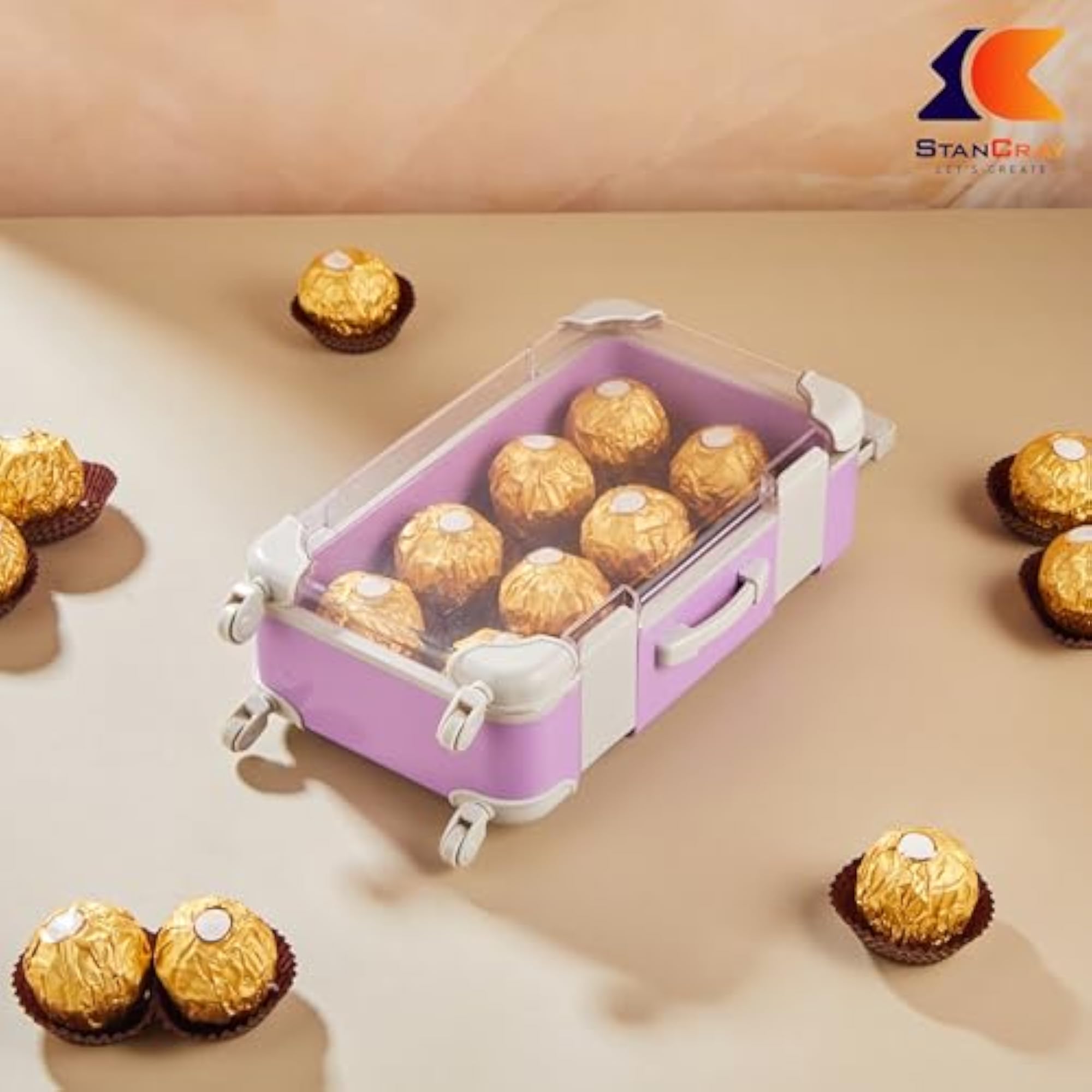 Mini Luggage Case, Double Sided Mini Trolley Suitcase
