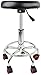 Sgabello con Ruote Massaggi Sgabello 360 ° Girevole su Ruote Regolabile Altezza Nero Rotondo Diametro 32 cm