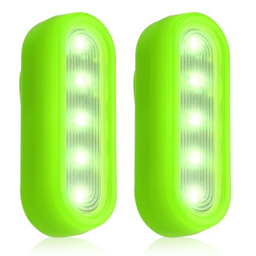 LED Blinklicht Sicherheitslicht USB Aufladbar - 2er Sicherheit Licht Set für Kinder Schulranzen Nachtläufer Bergsteiger Hund Leuchtanhänger mit Clip - Dauerlicht und Blinklicht 3 Modes