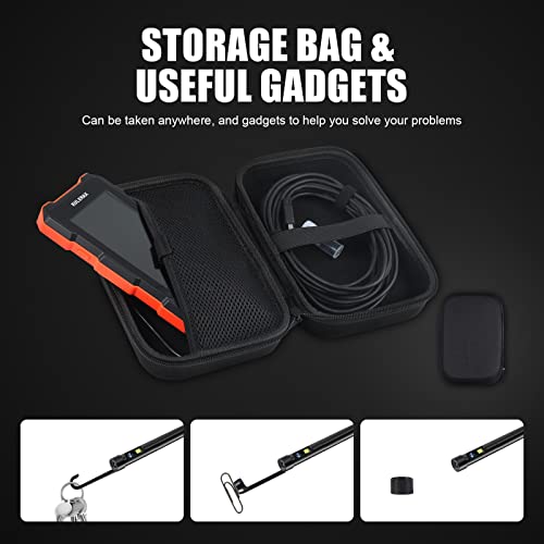 Kulemax Dual Lens Industrial Endoscope Camera, 1080P Digital Borescope Inspection Camera With Light, 4.5 Inch Digital Video, 5.5 Mm Ip67 Waterproof Scope Camera, 16.5Ft Semi-Rigid Cable, 32Gb Card #TOP5