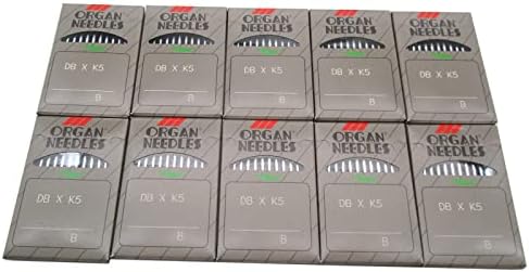 Organ Needle - 100 Organ DBXK5 Ball Point Needles Compatible with Tajima Barudan SWF Industrial Embroidery Machines (Size 100/16)