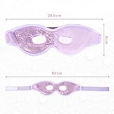 ACWOO Cooling Eye Mask, Gel Beads Mask for Puffy Eyes, Reusable Hot Cold Therapy Migraine Relief, Headache, Dark Circles, Dry Swollen Sinus Pain, A-purple, 1.0 count - Image 4