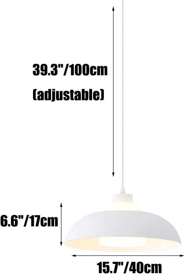 Lámpara colgante colorida de estilo nórdico con casquillo moderno E27 2