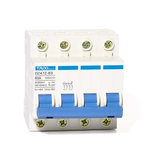 Disjoncteur miniature solaire DC MCB DZ47Z-63 protection magnétothermique 1000V 20A