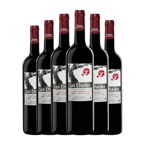 Fariña Las Chanas Semi-Seco Semi-Dulce Vino de la Tierra de Castilla y León 75 cl Vino tinto (Caja de 6 Botellas de 75 cl)