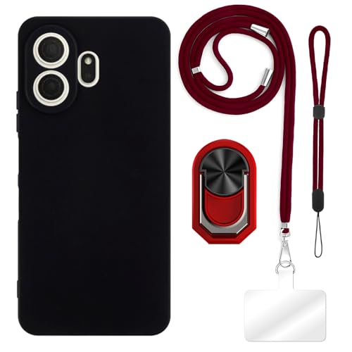 ESACMOT [4 in 1] �P�[�X TCL NxtPaper 70 Pro 5G �Ƃ̌݊�������A�X�g���b�v�A���X�g�o���h�A�����O�t���A�ϏՌ��ی�J�o�[���s�p�Z�b�g (���b�h�Z�b�g)