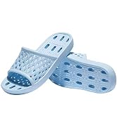 Ranberone Women's Shower Sandal Slippers Quick Drying Gym Shower Shoes Non Slip Soft Sole Open To...