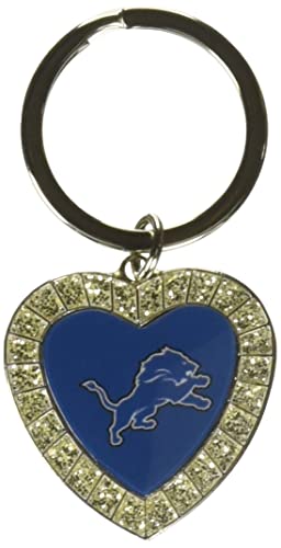 Rico NFL Rhinestone Heart Keychain