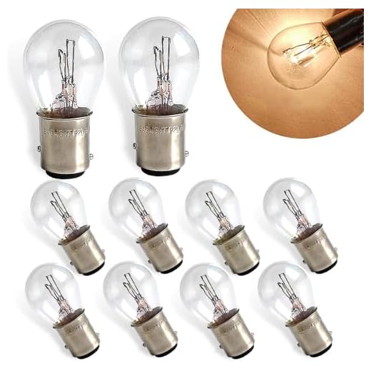Zikefest 10PCS 1157 Bulb, Tail High and Low Brake Light Bulb, P21/5W S25 2057 2357 7528 BAY15D Light Bulb, Turn Signal Light Bulb Replacement, Universal Halogen Brake Tail Light Parking Light (White)