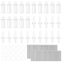 125 PCS Repair Plantation Shutters Tool Set, Plantation Shutter Louvers Staples Replacement Repair Pins,0.75inch and 0.6inch Tilt Rod Louvers Staples for Windows Tools Supplies Two Sizes Mixed