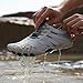 ERTUPE Hike Barefoot Shoes for Women Men Wide Toe Box Water Shoes Non Slip Breathable Lightweight Sneakers for Hiking Walking Running Swimming Beach Pool Yoga Footwear Grey