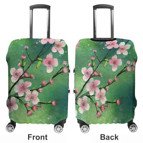 Luggage Cover Elastic Suitcase Cover Anti-Scratch Suitcase Covers Travel Peach Floral Pattern Luggage Covers Luggages Protector for Travel Adult Luggages Decorative 18-32 Inch3
