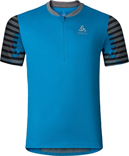 Odlo - Maglia da Uomo con Cerniera Corta Stand Up