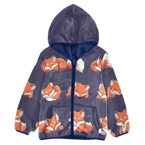 Candy Cane Girls Fleece Jacket Girls Fall Jacket Boys Coats Zip Up Hoodie Children Sherpa Warm Outerwear 2-10T