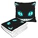 Hdadwy Cheshire Cat Travel Blanket And Pillow Warm Soft 2 in 1 Airplane Blanket