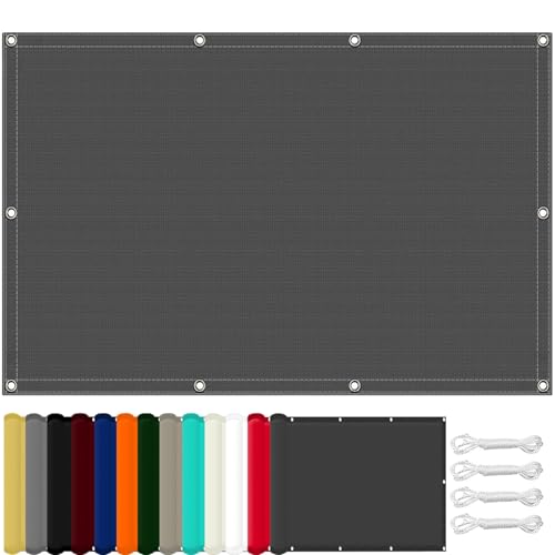 Paño de sombra para patio gris oscuro de 110x140 cm resistente al viento y lluvia 2