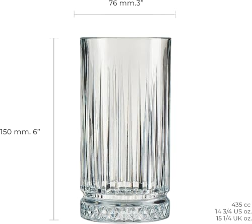 Pasabahce Elysia Long Drink Lot de 4 Verres en Verre 44 cl – vue 4
