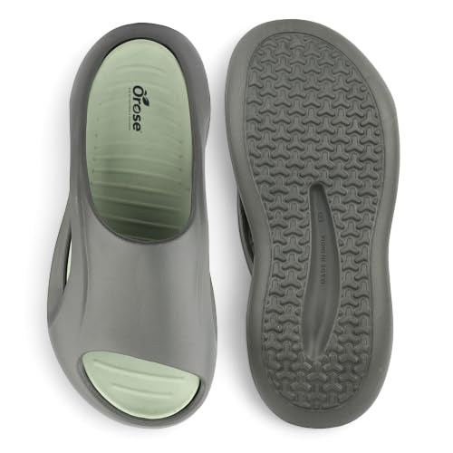 Image of Orose Men's and Boys' Lightweight EVA Slides | Soft Cushion Ergonomic Open Toe Slipper & Flip Flop with Anti-Skid Grip Sole for Indoor, Outdoor, Home & Daily Wear.