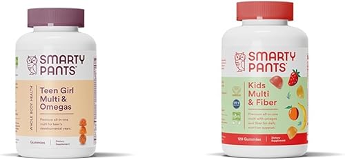 Miniatura 1 de SmartyPants Gomitas multivitamínicas para adolescentes: aceite de pescado Omega 3 (EPA/DHA), vitamina D3, C, vitamina B12 y gomitas multivitamínicas