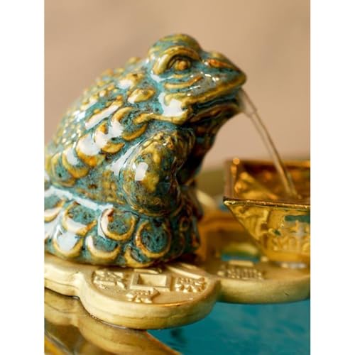Fontaine de table crapaud porte-bonheur le cadeau de sérénité idéal