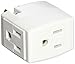 Leviton 15 Amp, 125 Volt, Triple Cube Grounding Adapter, 692-W, White