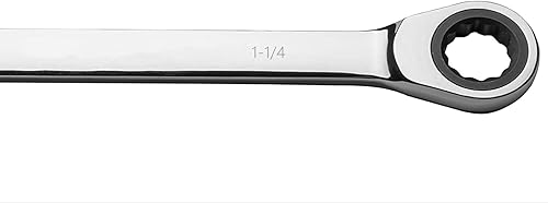 Miniatura 10 de FLZOSPER Llave engranada SAE de cabeza de extremo de caja de 1-116 pulgadas, llave combinada de trinquete de 72 dientes