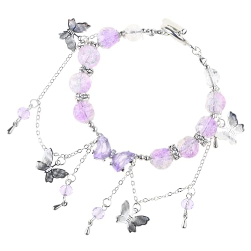 Image of [Mllepjdh] Elegant alloy featuring butterfly design, elegant wristband for women looking for unique style and mystery cold wind snake butterfly, フリーサイズ