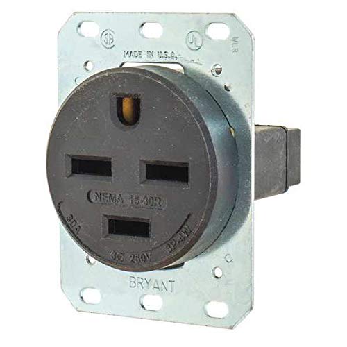 30A 4W Single Receptacle 250VAC 15-30R BK